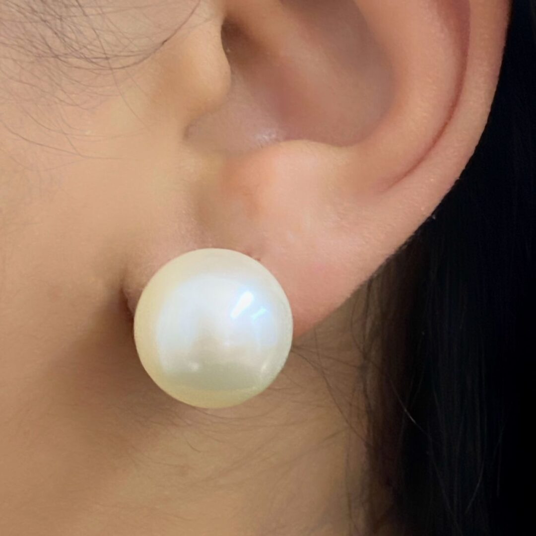 Brinco de Pérola G Banhado em Ouro 18K