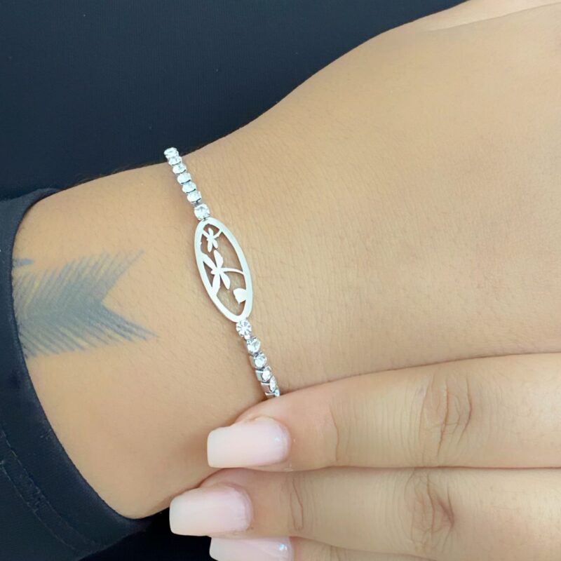 Pulseira Riviera Borboleta em Aço