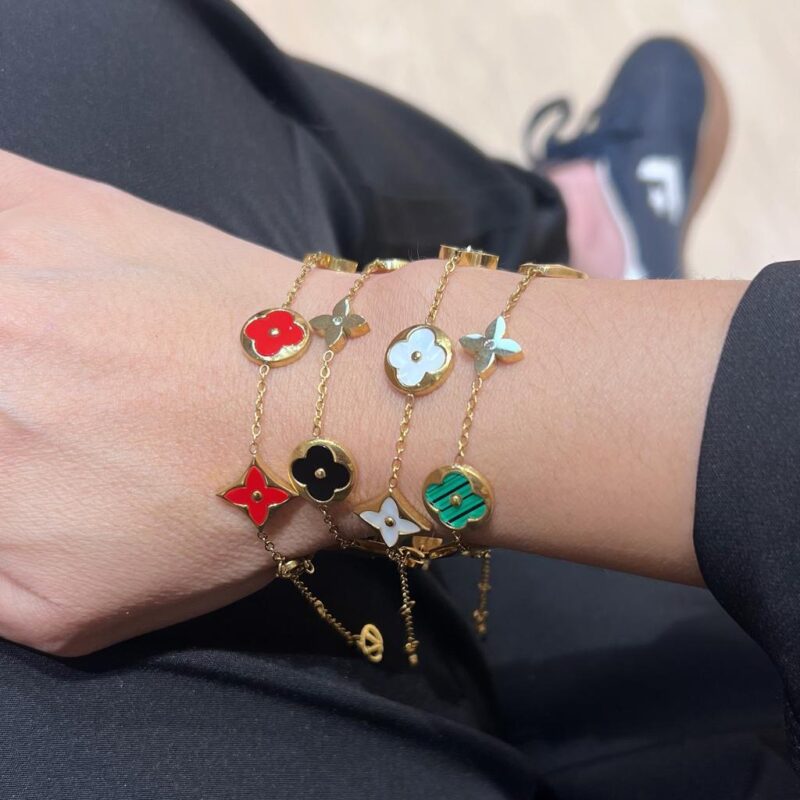 Pulseira Trevo Pontuda em Aço