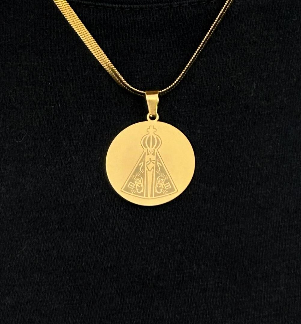 Colar Fita NS em Aço