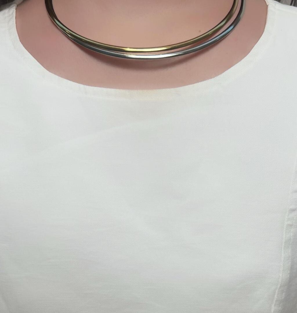 Choker Aro Liso em Aço