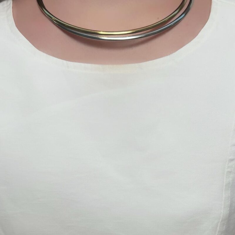 Choker Aro Liso em Aço