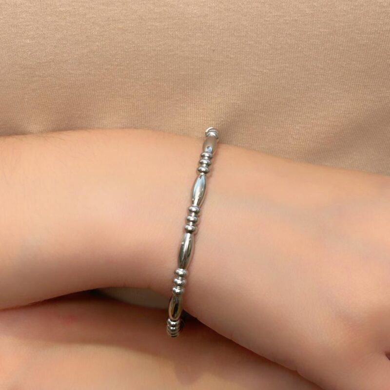 Bracelete 3 Bolinhas em Aço