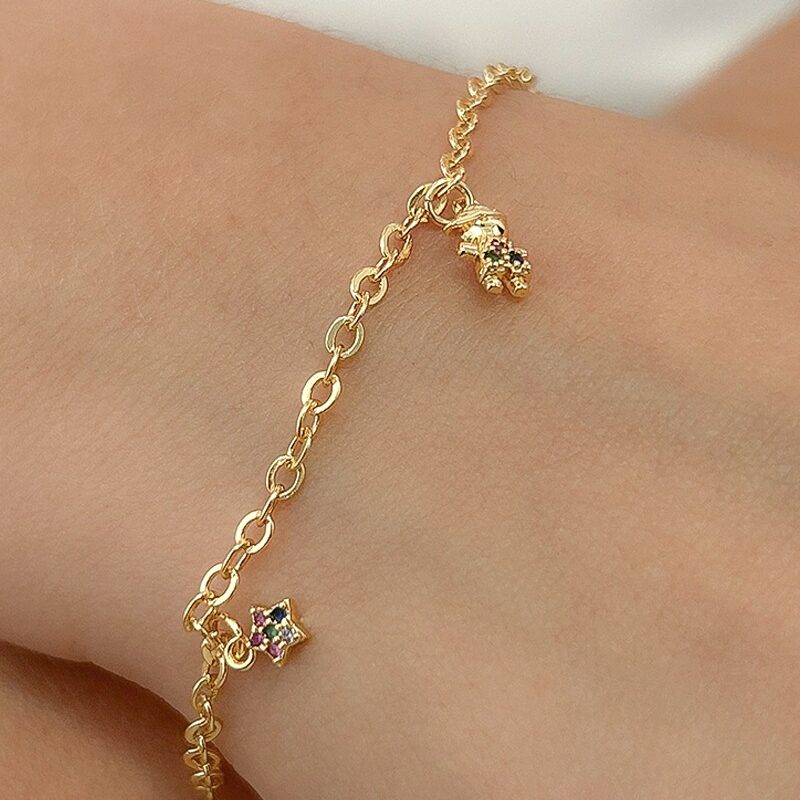 Pulseira Filho Banhado em Ouro 18K