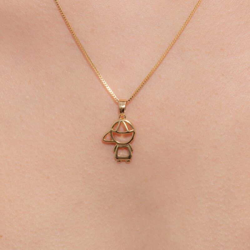 Colar Menino Banhado em Ouro 18k