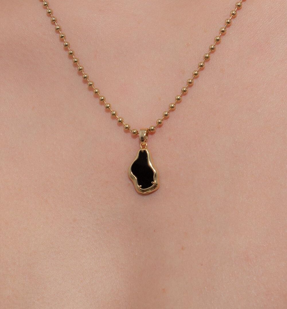 Colar Orgânico Banhado em Ouro 18k