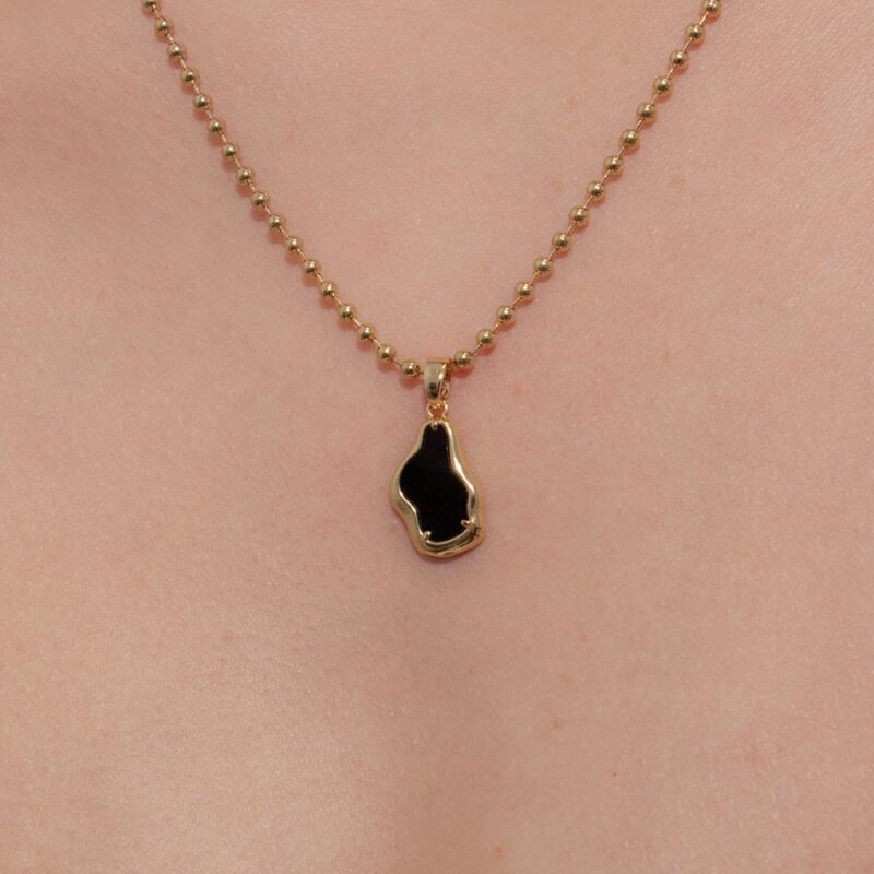 Colar Orgânico Banhado em Ouro 18k