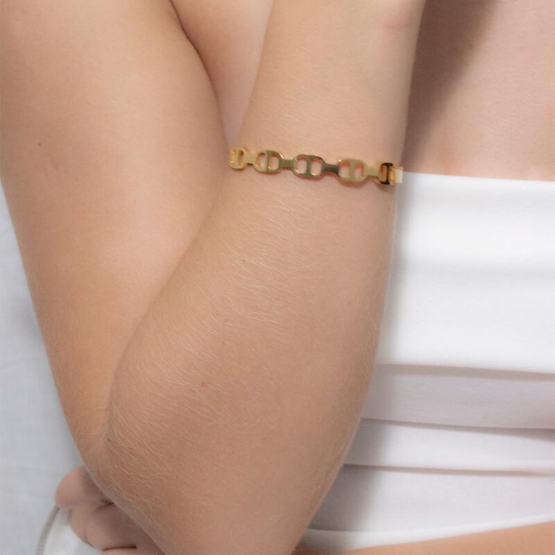 Bracelete Lacre em Aço