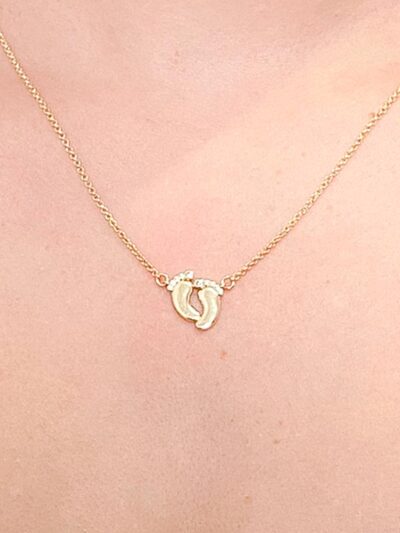 Choker Pezinho Cravejado Banhado em Ouro 18k