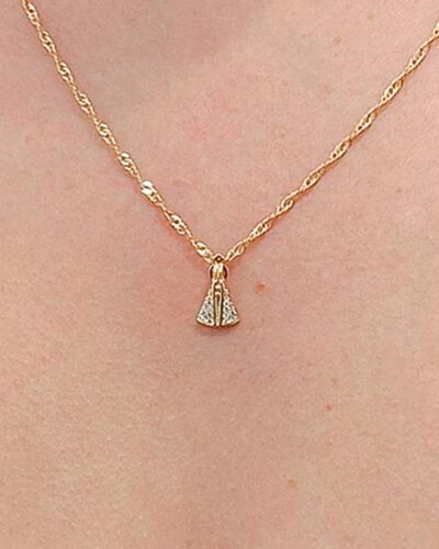 Choker  Ns Cravejado Banhado em Ouro 18k