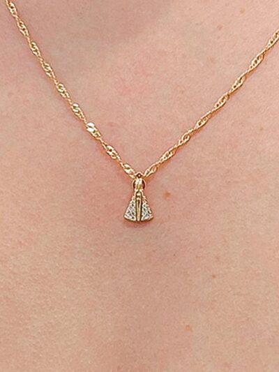 Choker  Ns Cravejado Banhado em Ouro 18k