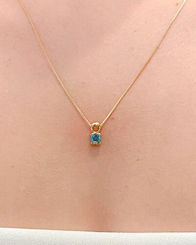 Colar Menino Cravejado Banhado em Ouro 18K