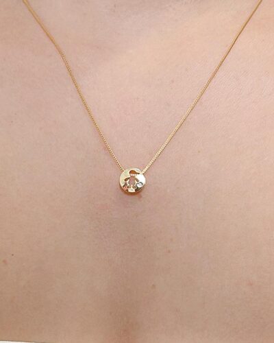 Colar  Menino Vazado Banhado em Ouro 18k