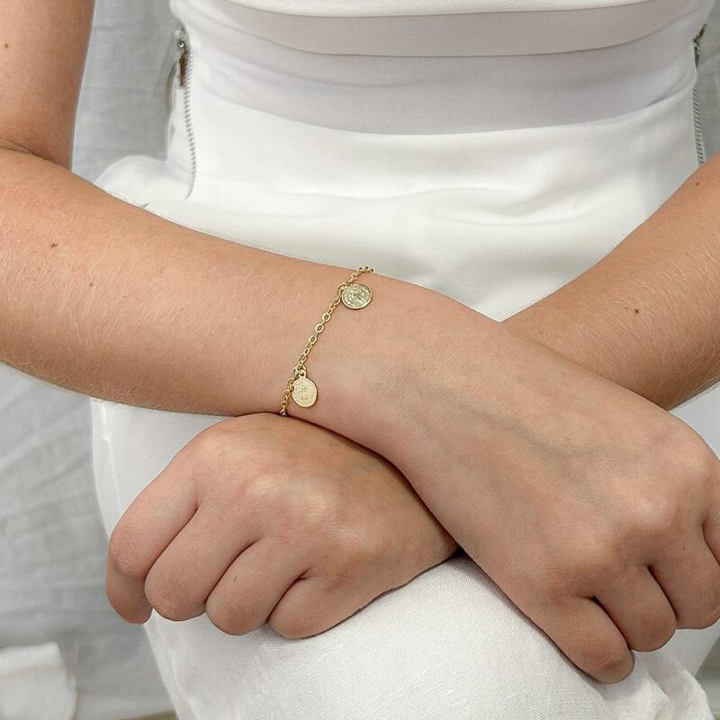 Pulseira São Bento banhado em Ouro 18K