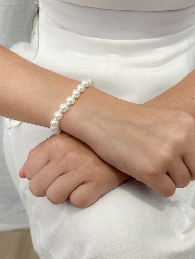 Pulseira Perola Banhado em Ouro 18k