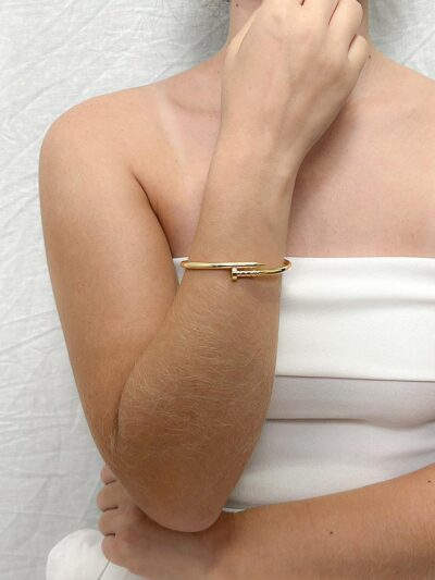Bracelete Prego Banhado em Ouro 18k