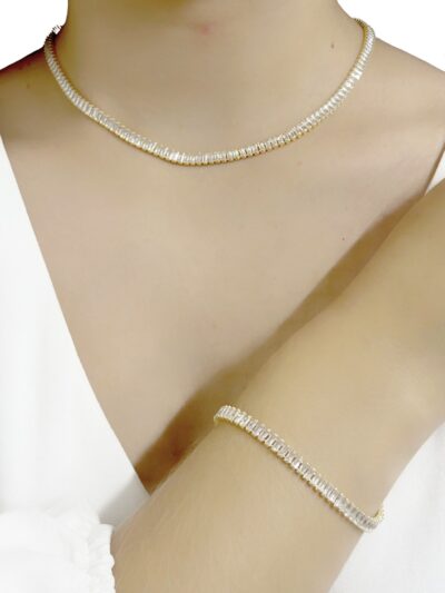 Choker Riviera Cravejado Banhado em Ouro 18k - Imagem 2