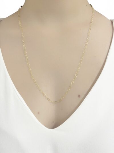 Colar Longo  Mini Coração Banhado em Ouro 18k