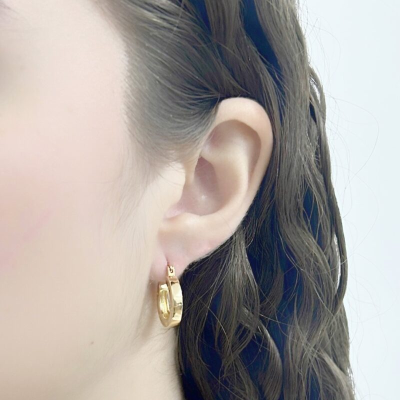 Brinco Argola C Banhado em Ouro 18K