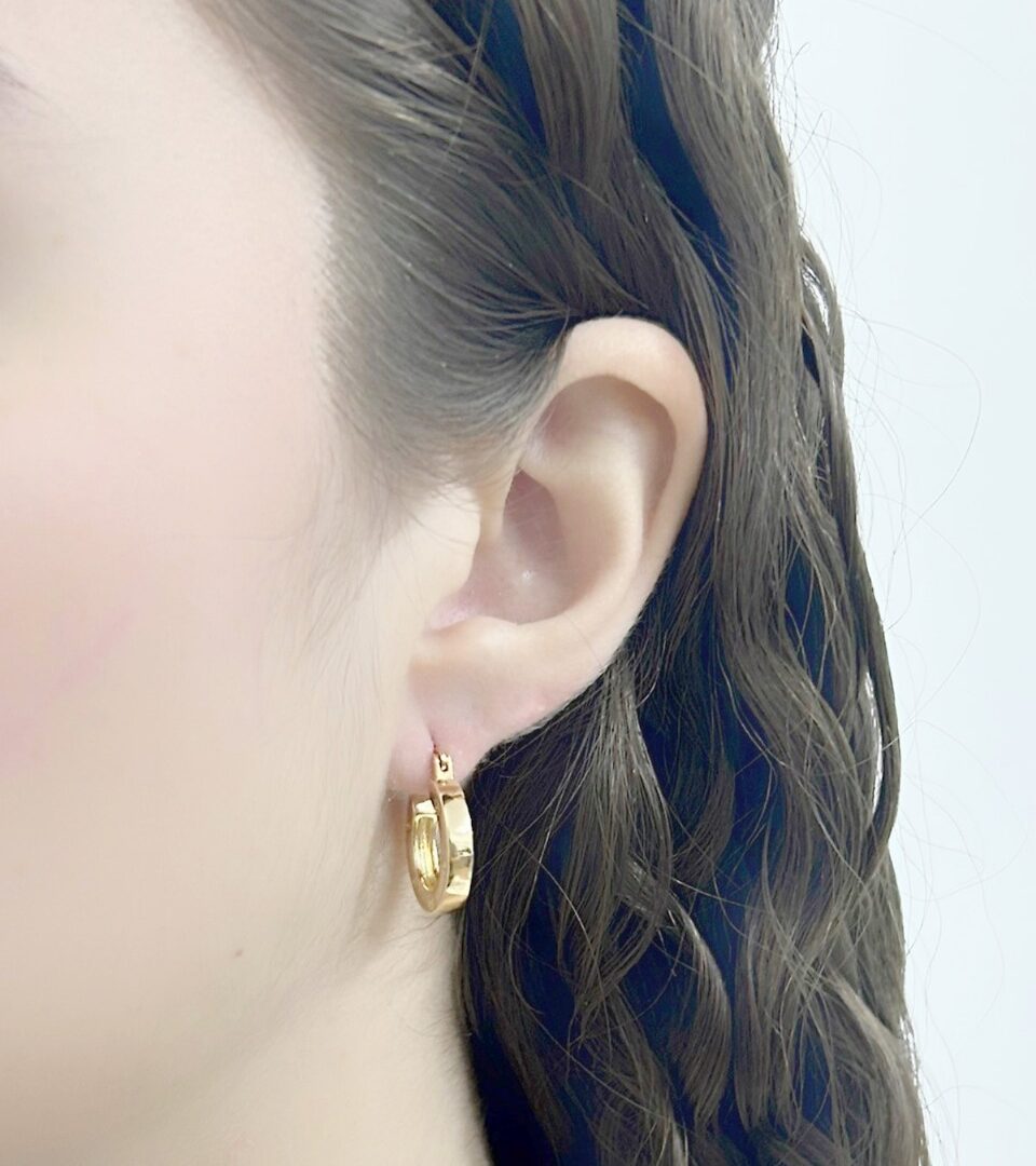 Brinco Argola C Banhado em Ouro 18K