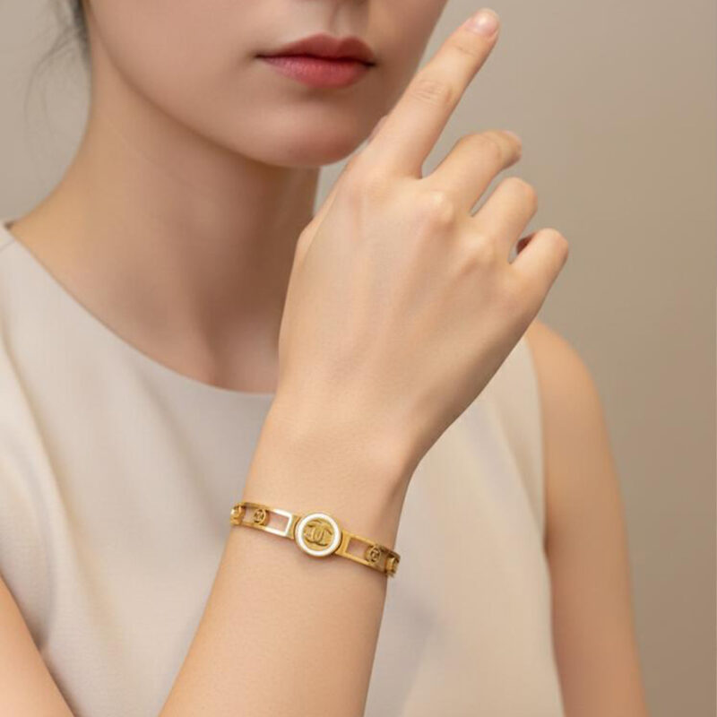 Bracelete X Mandala em Aço