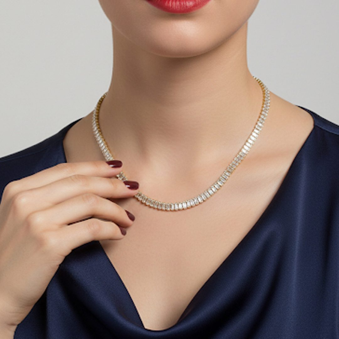 Choker Riviera Trabalhado Banhado em Ouro 18k