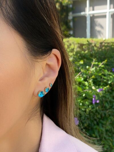 Brinco Trio Ponto de Luz banhado em Ouro 18K