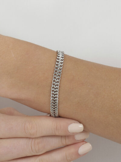 Pulseira Trançada 2 em Aço