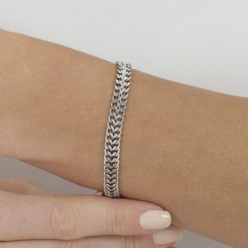 Pulseira Trançada 2 em Aço