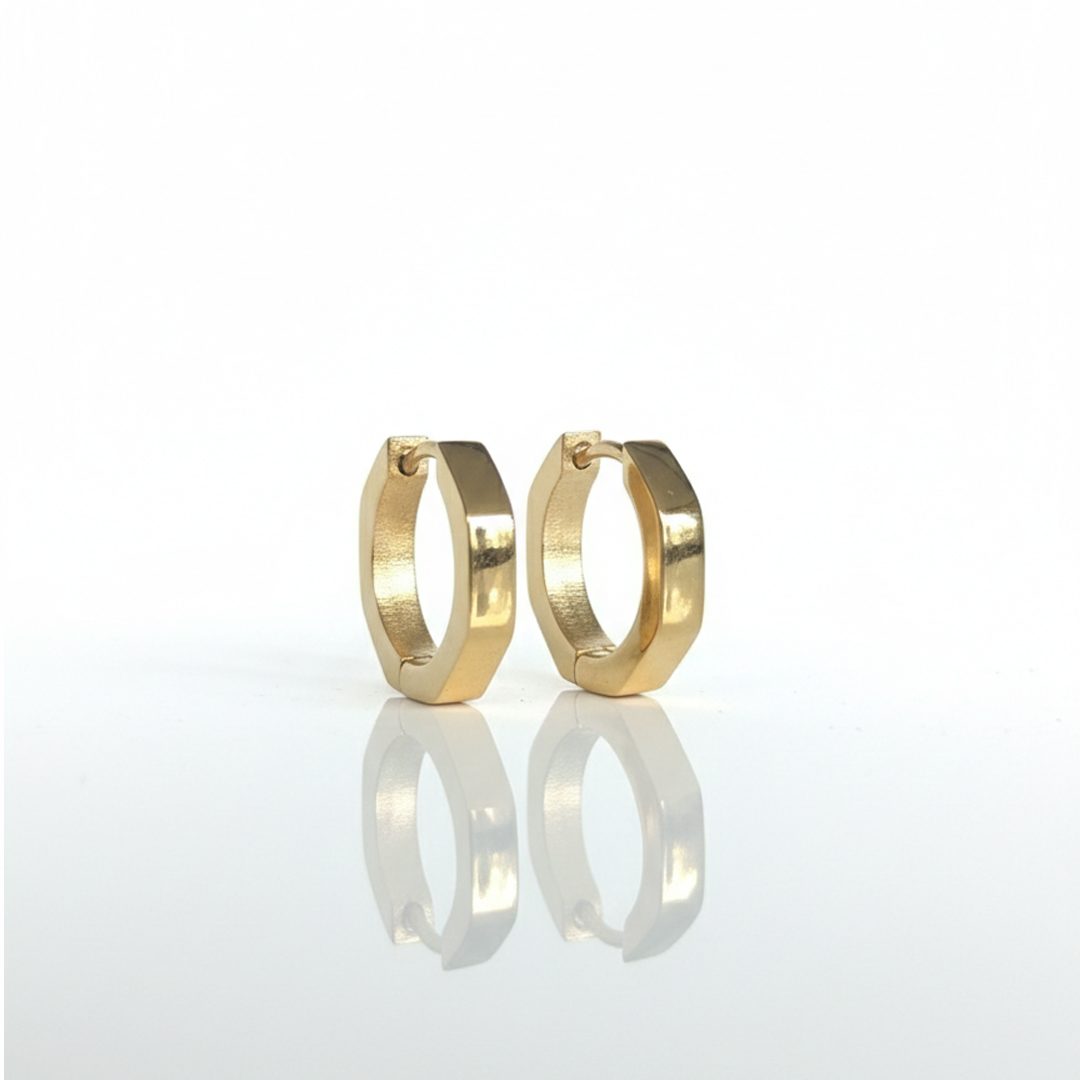 Brinco Click Oval em Aço