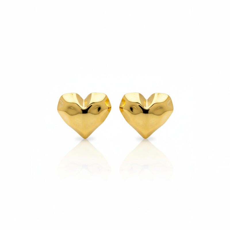 Brinco Coração Minimalista em Aço