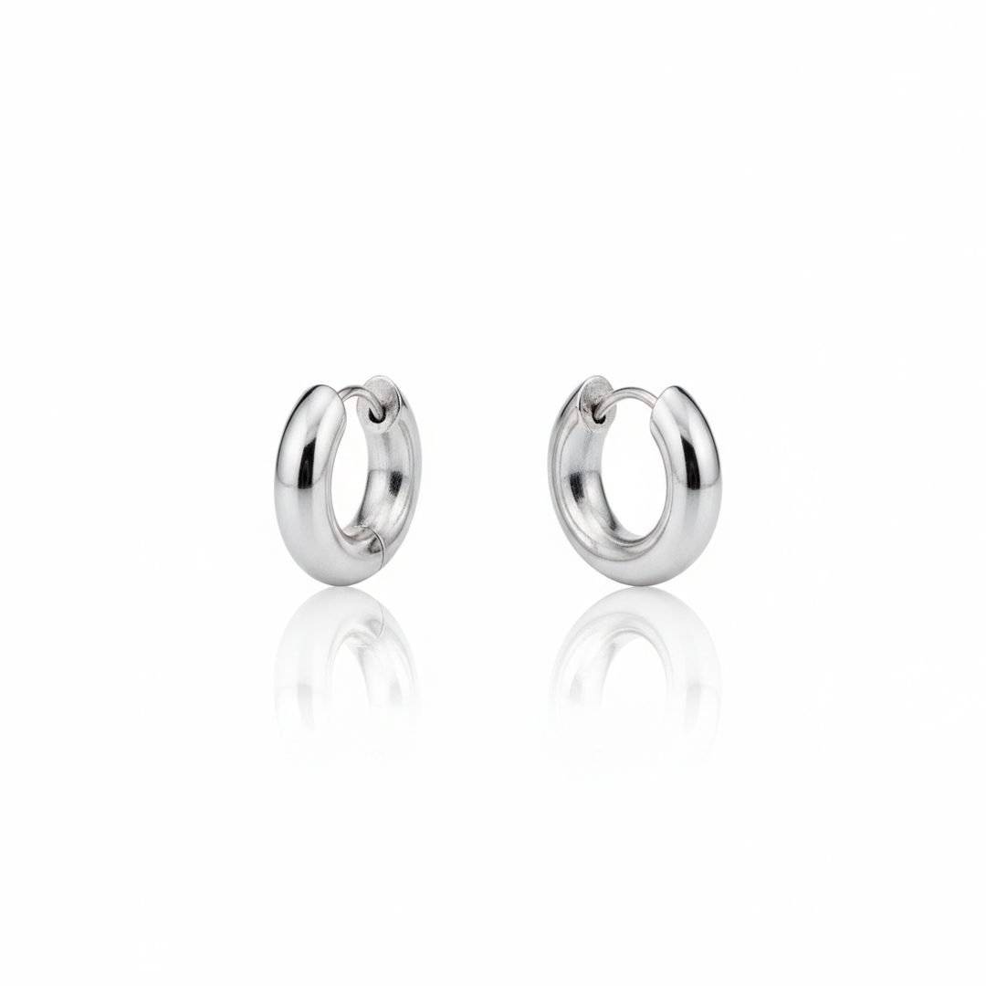 Brinco Argola Grossa em Aço