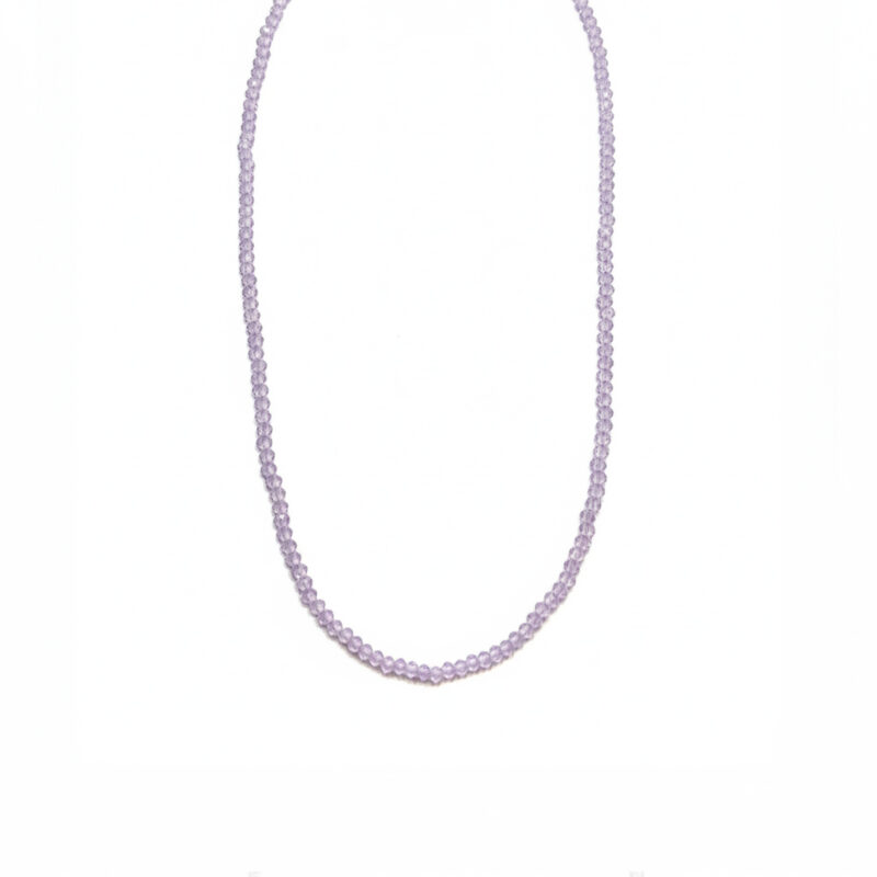 Colar de Cristal banhado em Ouro 18K.