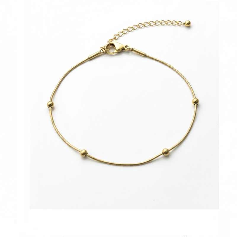 Pulseira de Bolinha em Aço