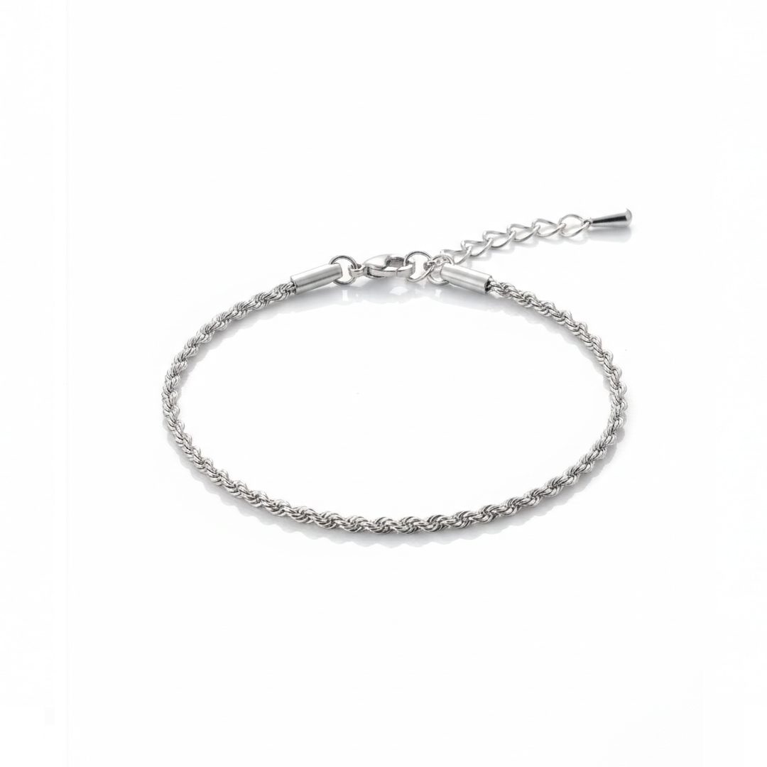 Pulseira Elo Baiano 2 mm em Aço