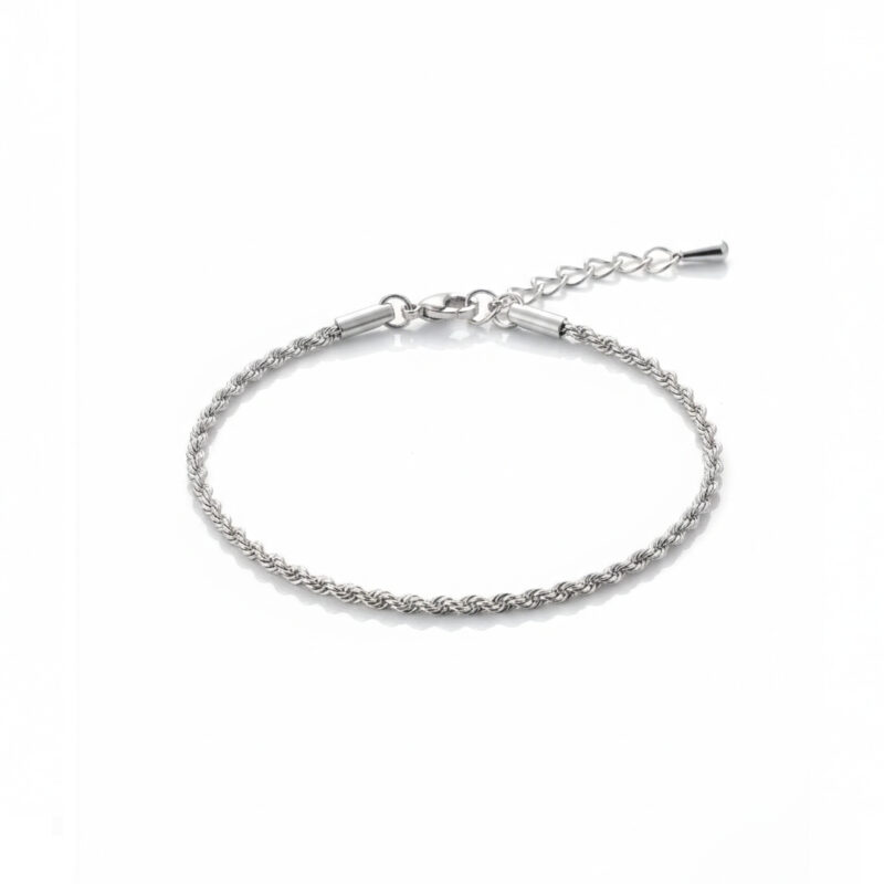 Pulseira Elo Baiano 2 mm em Aço