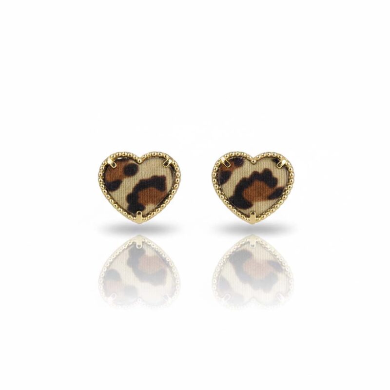 Brinco Coração Banhado em Ouro 18k