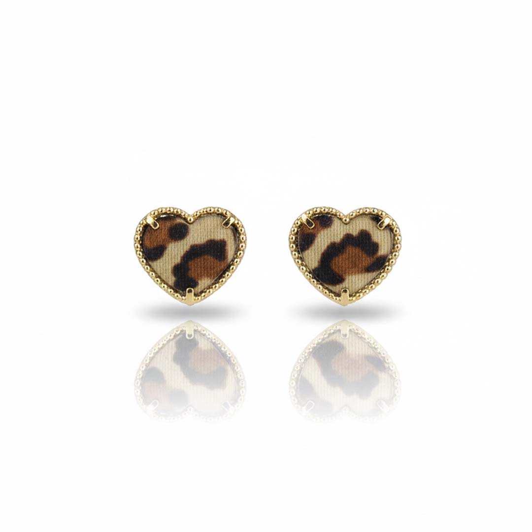 Brinco Coração Banhado em Ouro 18k