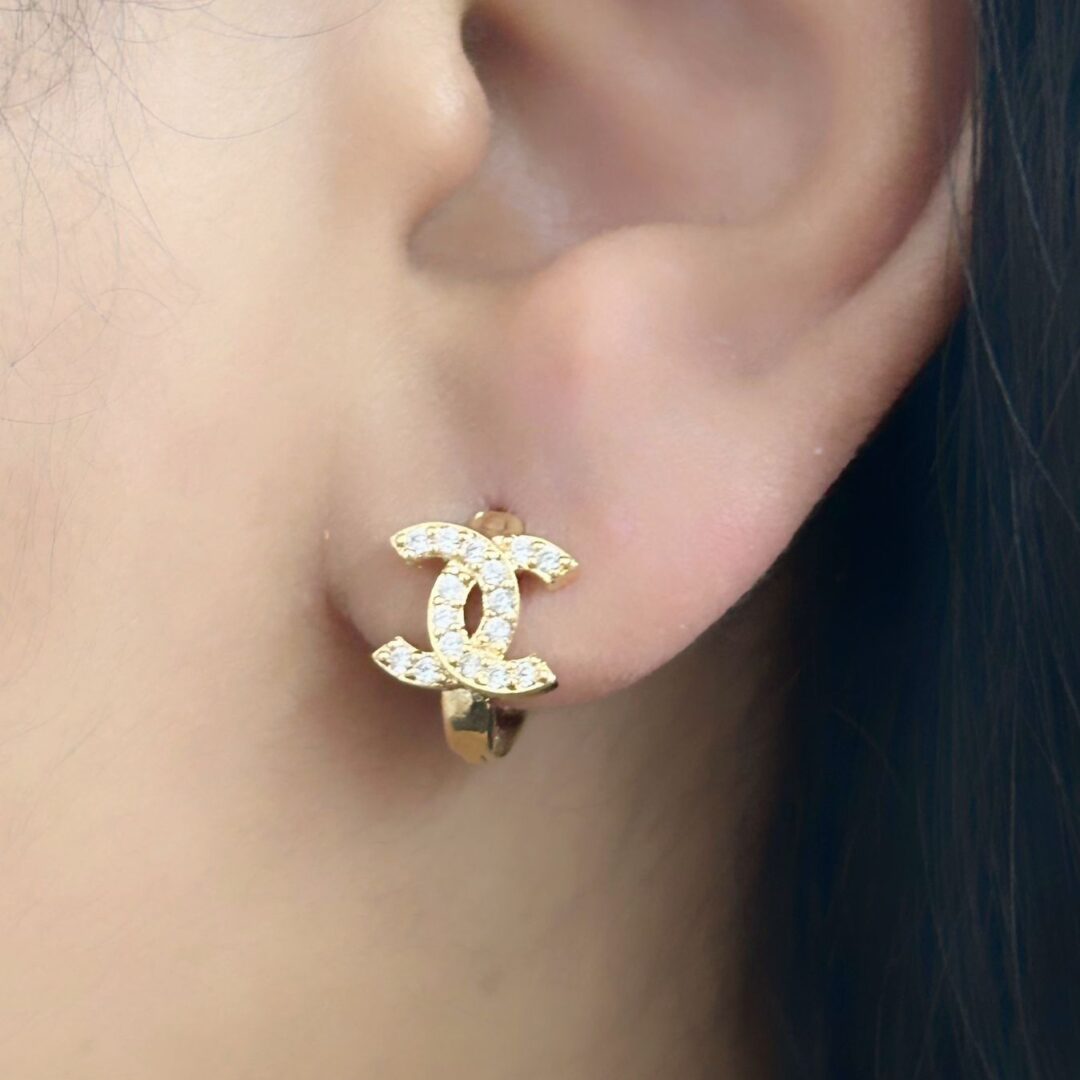 Brinco Argola X Banhado em Ouro 18K