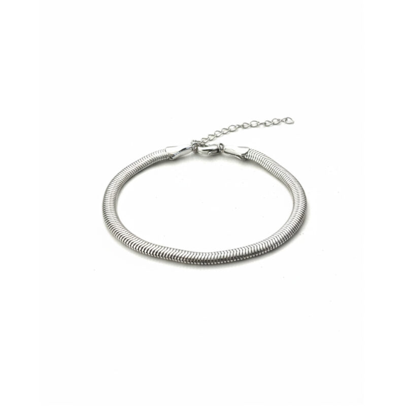 Pulseira Snake 4mm(14 cm) Banhado em Ouro 18k