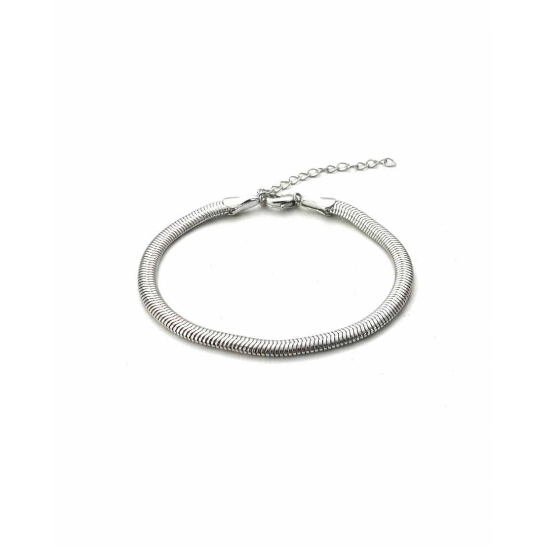 Pulseira Snake 4mm(14 cm) Banhado em Ouro 18k