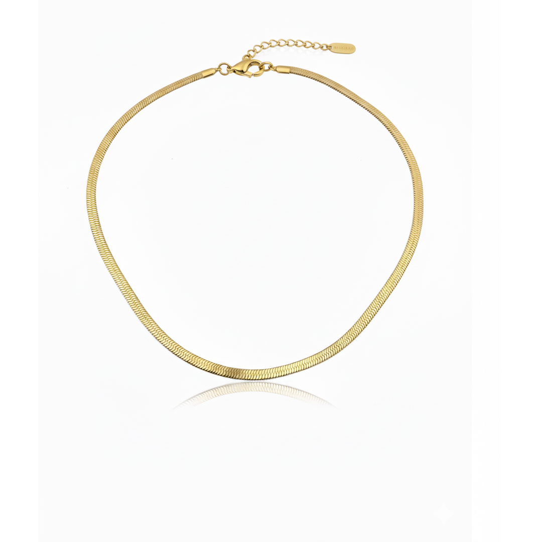 Colar Fita 4 mm em Aço