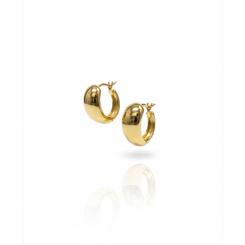 Brinco Argola Gota Banhado em Ouro 18k