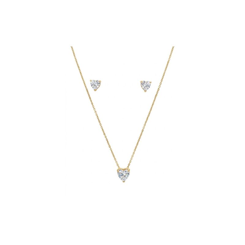 Conjunto Coração em Aço