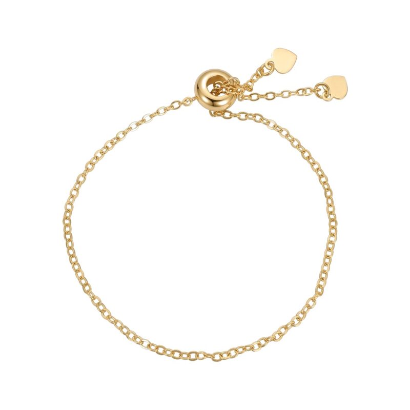 Pulseira Regulavel Cadeadinho Banhado em Ouro 18k