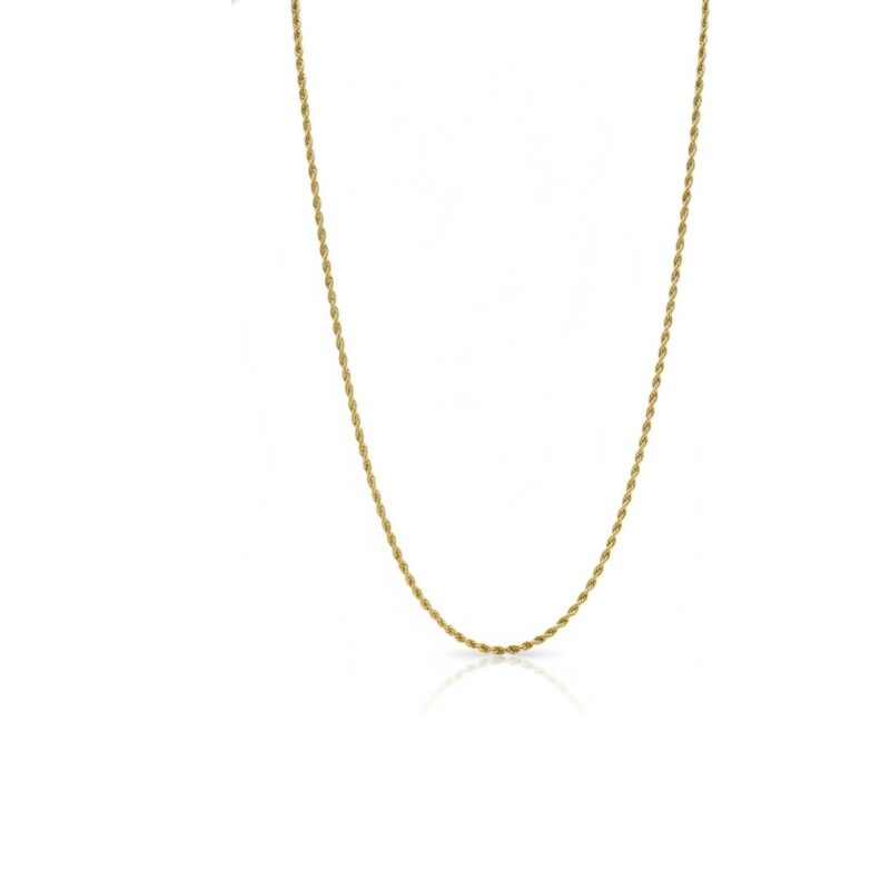 Colar Longo Elo Baiando 2 mm em Aço