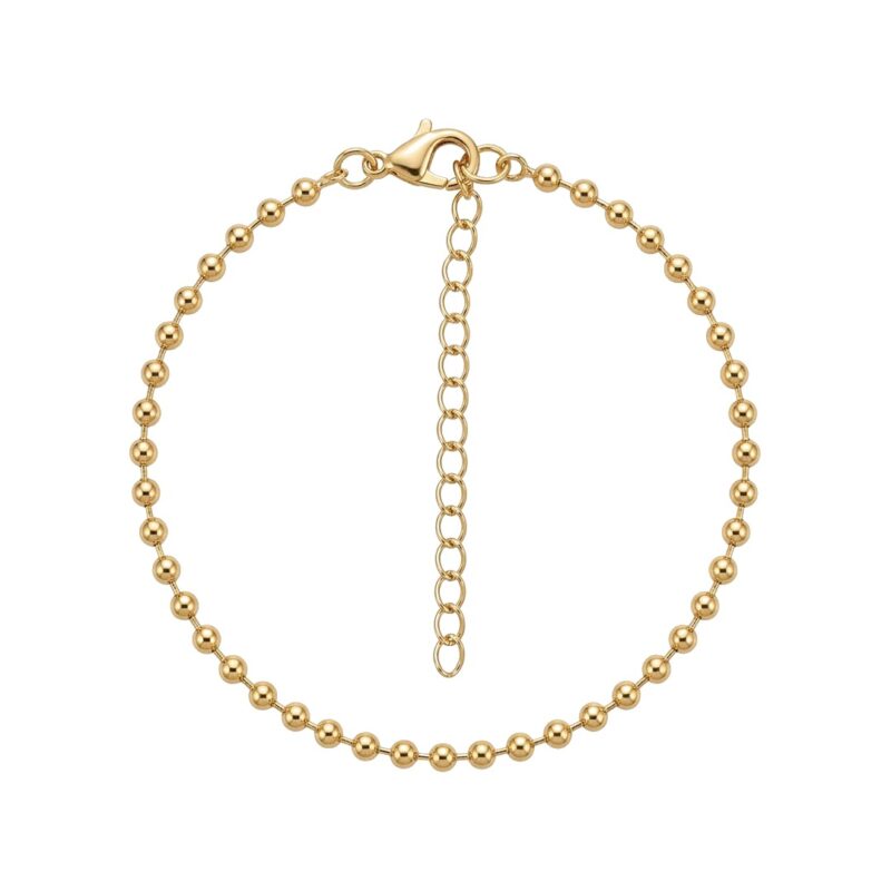Pulseira de Bolinha Bolinha Banhado em Ouro 18K