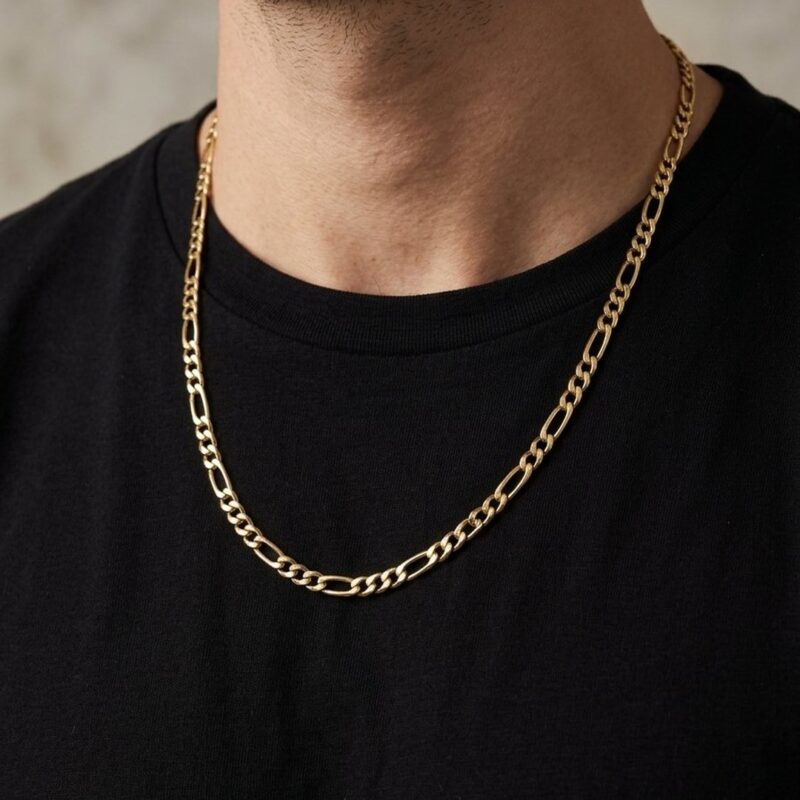 Colar Longo 60 cm Elo 3/1 em Aço