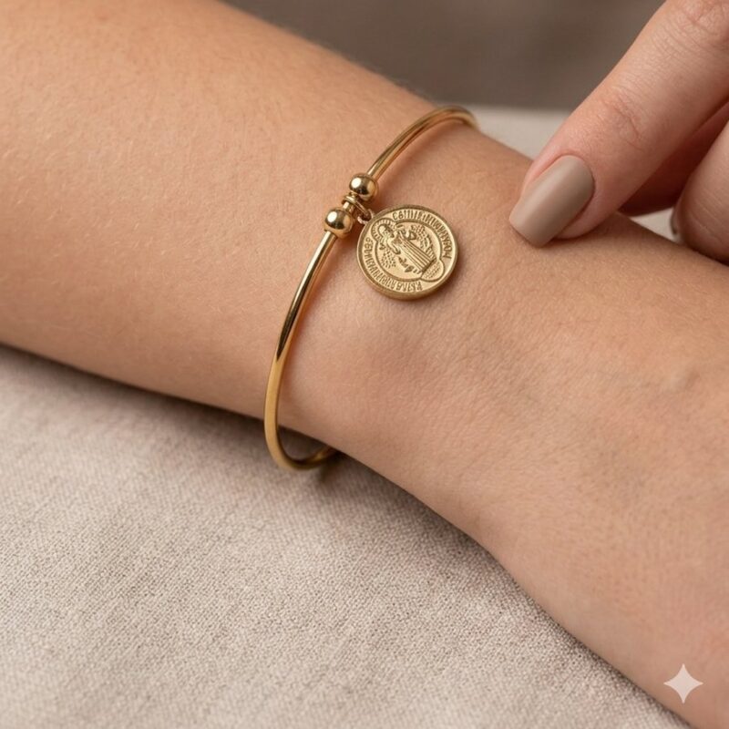 Bracelete São Bento em Aço