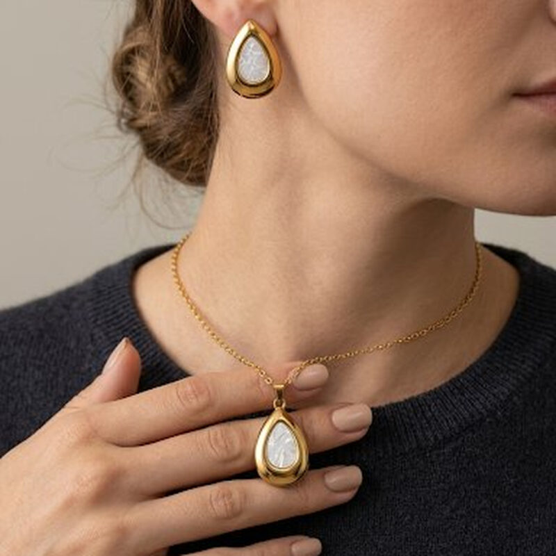 Conjunto Gota em Aço